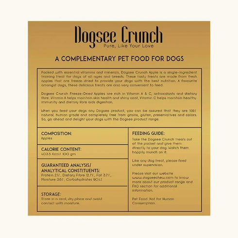 Dogsee Crunch Freeze Dried Apple Dog Treats